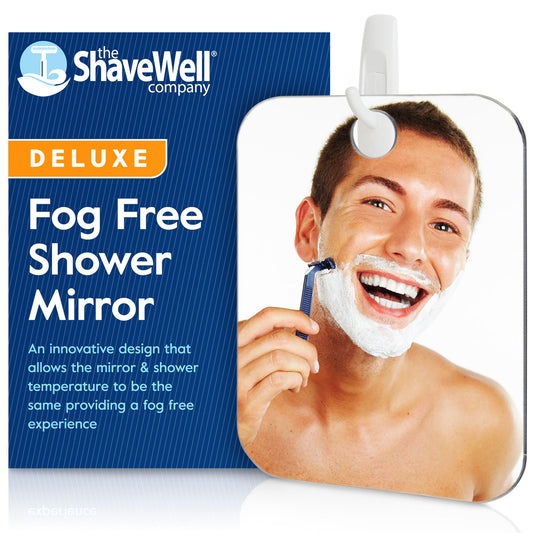 Shave Well Deluxe Anti-Fog Shower Mirror