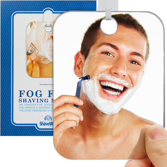 Shave Well Anti-Fog Shower Mirror - Fogless Bathroom Shaving Mirror