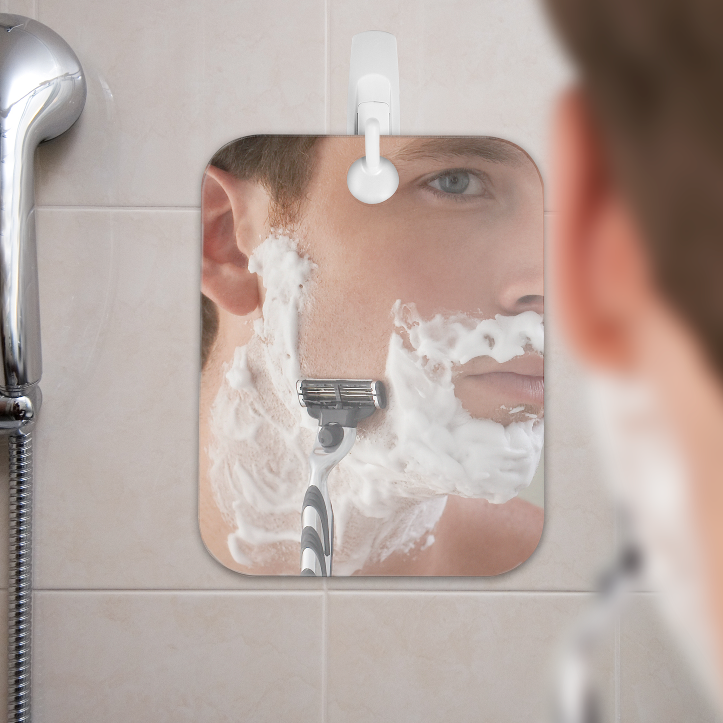 Shave Well Deluxe Anti-Fog Shower Mirror