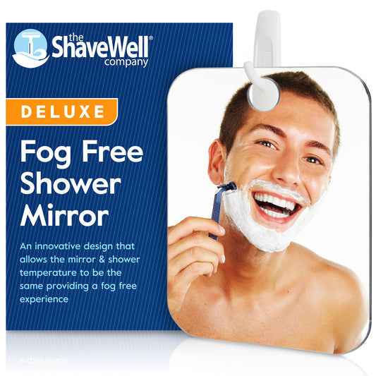Shave Well Deluxe Anti-Fog Shower Mirror